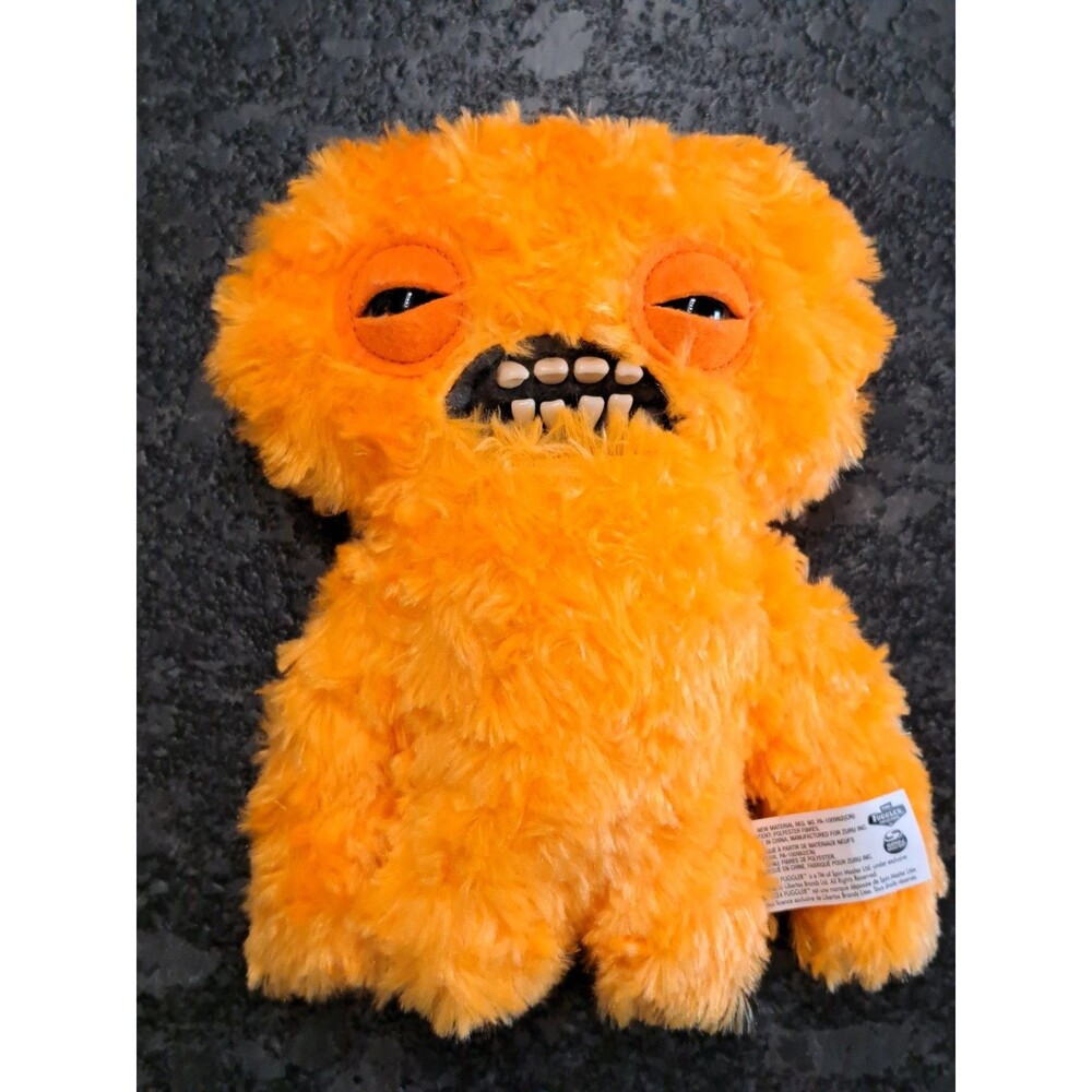 Fuggler Chaos Crew 9" by Zuru Funny Ugly Monster Orange Squidge Plush Toy